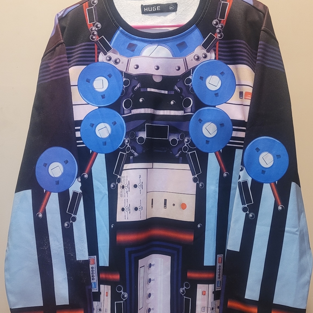 HUGE Brand Robot Design Sweatshirt Men's Size 2XL
